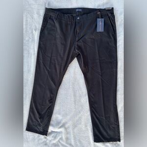 Elegant Black Dress Pants with Soft Matte Finish